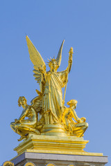 Architectural details of Opera National de Paris, France