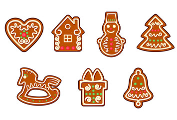 Gingerbread christmas objects