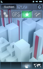 App - Navigation - Futuristische 3D Ansicht