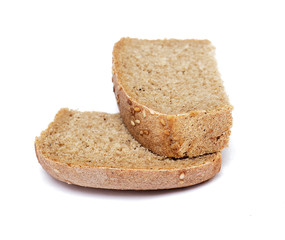 Rye bread isolatet on white background