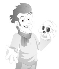 Vintage Fortune Teller Man Vector