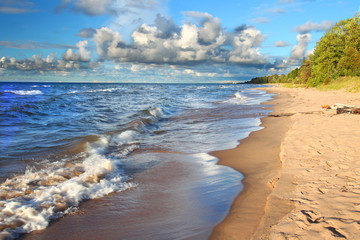 Obraz premium Michigan Lake Superior Beach