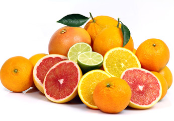 Panele Szklane  Różne owoce cytrusowe