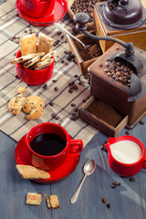 Coffee served in old-fashioned style