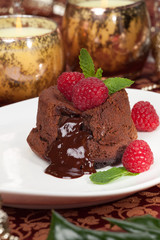 Raspberry Lava Cake