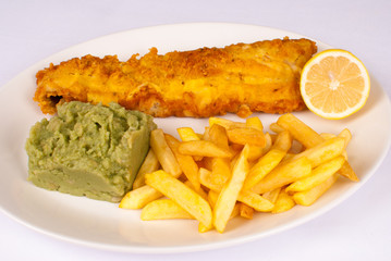 Hearty fish and chips