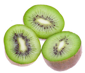 Fototapeta premium Fresh green kiwi fruits