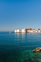 Dubrovnik old town over the Adriatic sea