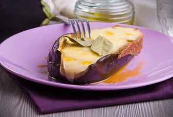 Stuffed eggplant.