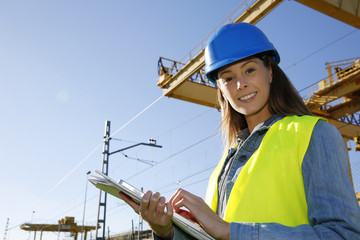 Site manager using electronic tablet