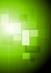 Obraz premium Bright green abstract tech design