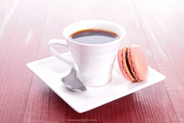 coffee and macaroon