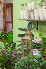in flower shop