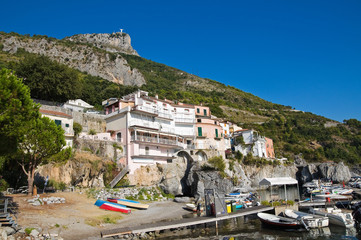 Panoramic view of Maratea. Basilicata. Italy.