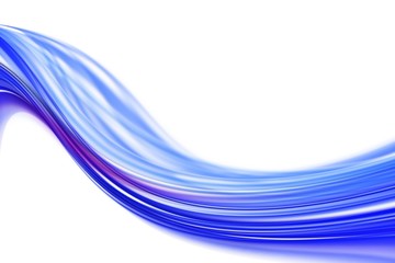 blue abstract lines on white background