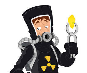 Uranium - Vector Character Illustration