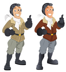 Pilot - Vector Character Illustration