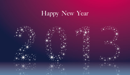 Carte de voeux happy new year 2013