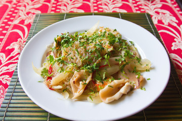 Stir fried Vermicelli with seafood