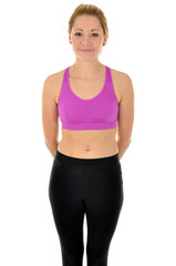 Junge Frau im Sportdress