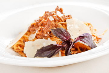 Pasta with meat sauce
