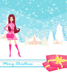 fashion shopping girl