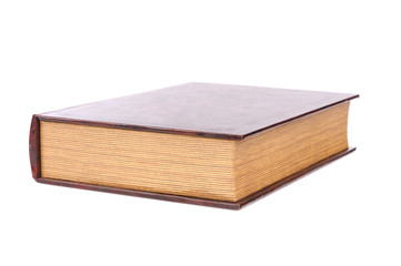 old book isolated over white background