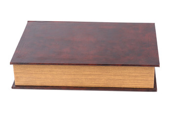 old book isolated over white background