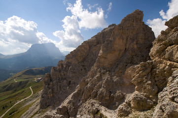 Kleine Cirspitze und Langkofel - Dolomiten Alpen