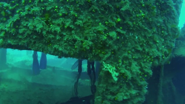 relitto nave affondata prua lamiere