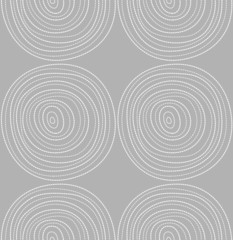 Elegant seamless pattern with dotted circles
