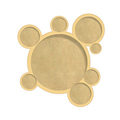 Vintage Paper Web Design Bubbles