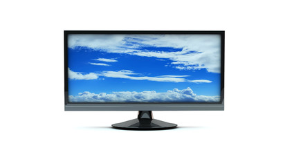 Fototapeta premium lcd monitor tv in 3d