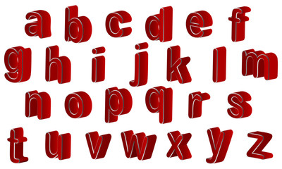 English alphabet 3d (small)