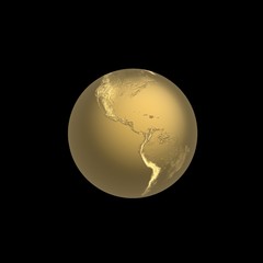 Globe, 3D render.