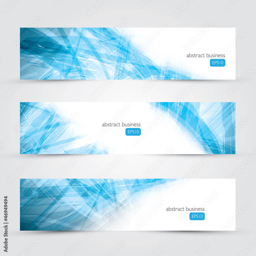 Poster three abstract business banner backgrounds vector eps10