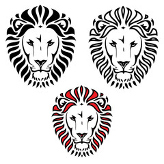 Obraz premium Lion head tattoo
