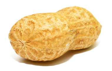Peanut in shell isolated on white background