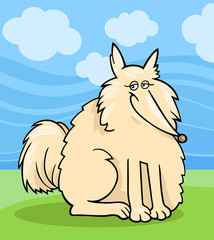 eskimo dog cartoon illustration