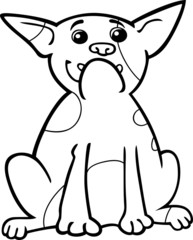 french bulldog cartoon for coloring