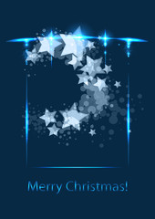 Christmas card, vector template