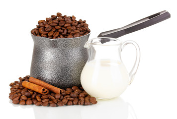 Coffee maker isolated on white