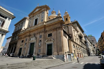 Fototapeta na wymiar Genua, Kościół Jezusa
