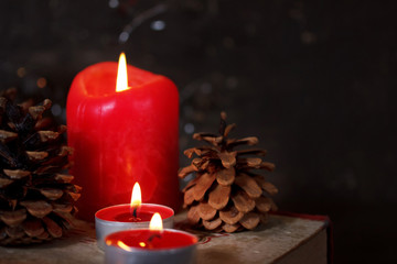 Christmas decoration with candles