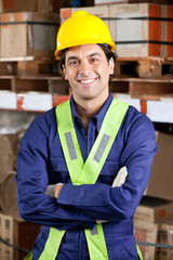 Confident Foreman At Warehouse