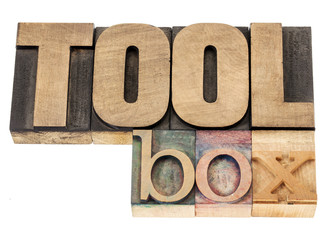 toolbox in wood type
