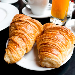 coffee and croissants