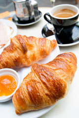 coffee and croissants