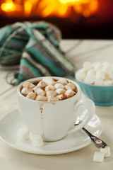 Hot chocolate with marshmallows