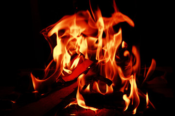 Fire flames